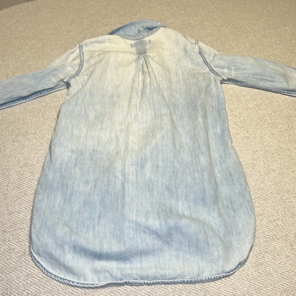 Madewell Chambray Shirt Wiith Heart Detail. Size XXS. - Picture 9 of 11